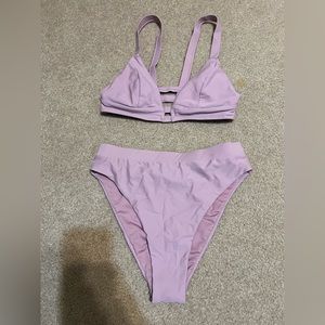 High waisted bathing suit